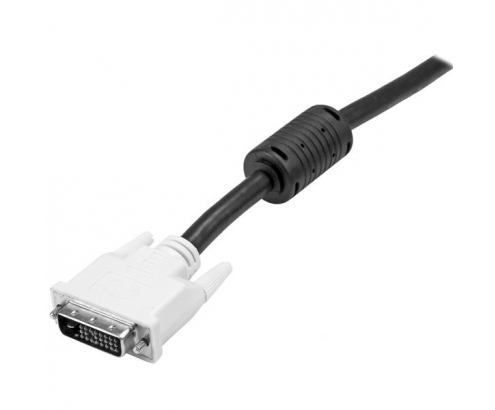 StarTech.com Cable de 2m DVI-D de Doble Enlace - Macho a Macho Negro Blanco 
