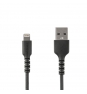 StarTech.com Cable de 2m Lightning a USB Tipo-A Macho a Macho Certificado MFi - Negro RUSBLTMM2MB