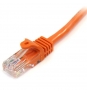 StarTech.com Cable de 2m Naranja de Red Fast Ethernet Cat5e RJ45 sin Enganche - Cable Patch Snagless