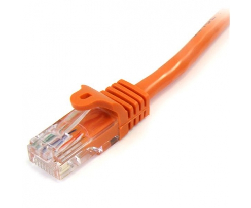 StarTech.com Cable de 2m Naranja de Red Fast Ethernet Cat5e RJ45 sin Enganche - Cable Patch Snagless