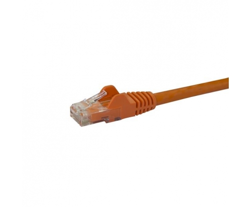 StarTech.com Cable de 2m Naranja de Red Gigabit Cat6 Ethernet RJ45 sin Enganche - Snagless - N6PATC2MOR