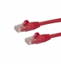 StarTech.com Cable de 2m Rojo de Red Gigabit Cat6 Ethernet RJ45 sin Enganche - Snagless - N6PATC2MRD