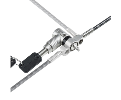 StarTech.com Cable de 2m Universal de Seguridad para Ordenador Portátil - Cable de Bloqueo Compatible con Noble Wedge/Nano/K-Slot - con Cerradura - A