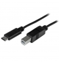 StarTech.com Cable de 2m USB-C a USB B Macho a Macho negro 