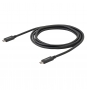 StarTech.com Cable de 2m USB-C macho a macho USB 3.1 Certificado con Entrega de Potencia - negro