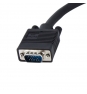 StarTech.com Cable de 30 cm Coaxial para Monitor HD15 VGA a 5 BNC RGBHV - Macho a Hembra - negro 
