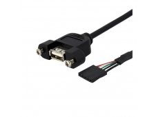 StarTech.com Cable de 30cm USB 2.0 para Montaje en Panel Conexión a P...