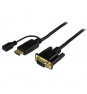 StarTech.com Cable de 3m Conversor Activo HDMI a VGA - Adaptador 1920x1200 1080p - Negro