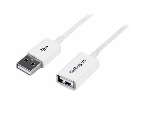 StarTech.com Cable de 3m de Extensión Alargador USB 2.0 Tipo-a Macho a Usb A Hembra - Blanco