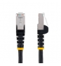 StarTech.com Cable de 3m de Red Ethernet CAT6a - Negro - Low Smoke Zero Halogen (LSZH) - 10GbE - 500MHz - PoE++ de 100W - Snagless sin Pestillo - RJ-4