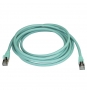 StarTech.com Cable de 3m de Red Ethernet RJ45 Cat6a Blindado STP - Cable sin Enganche Snagless - Aguamarina