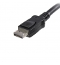 StarTech.com Cable de 50cm DisplayPort con Cierre de Seguridad - 2x Macho DP 1.2 4k negro 