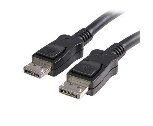 StarTech.com Cable de 50cm DisplayPort con Cierre de Seguridad - 2x Macho DP 1.2 4k negro 