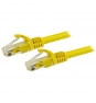 StarTech.com Cable de 7,5m Cat6 Ethernet de Red Amarillo - RJ45 sin Enganches - 24AWG - N6PATC750CMYL