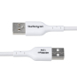 StarTech.com Cable de Carga USB-A a USB-C Blanco de 2m - Cable de Carga USB Tipo C - Carga Rápida de 3A - Cable de Transferencia de Datos USB 2.0 - T