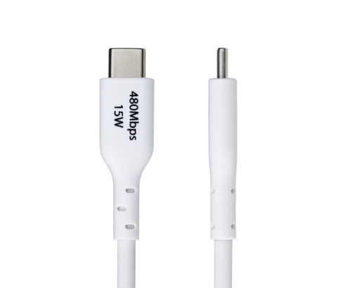 StarTech.com Cable de Carga USB-A a USB-C Blanco de 2m - Cable de Carga USB Tipo C - Carga Rápida de 3A - Cable de Transferencia de Datos USB 2.0 - T