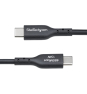StarTech.com Cable de Carga USB-A a USB-C de 15cm - Cable Cargador USB-A a USB Tipo C - Cable USB 2.0 - 3A - Recubrimiento de TPE - Cable de Sincroniz