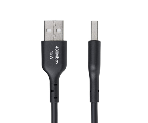 StarTech.com Cable de Carga USB-A a USB-C de 30cm - Cable Cargador USB-A a USB Tipo C - Cable USB 2.0 - 3A - Recubrimiento de TPE - Cable de Sincroniz