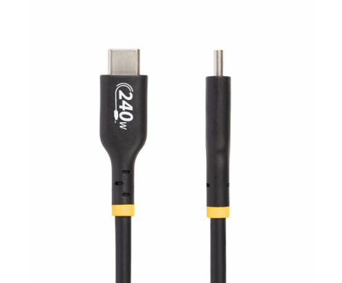 StarTech.com Cable de Carga USB-C de 1m - Cable USB Tipo C - Certificación USB-IF - PD de 240W EPR - Cable USB 2.0 USB-C de Carga para Portátiles -