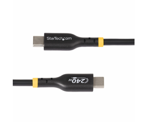 StarTech.com Cable de Carga USB-C de 1m - Cable USB Tipo C - Certificación USB-IF - PD de 240W EPR - Cable USB 2.0 USB-C de Carga para Portátiles -