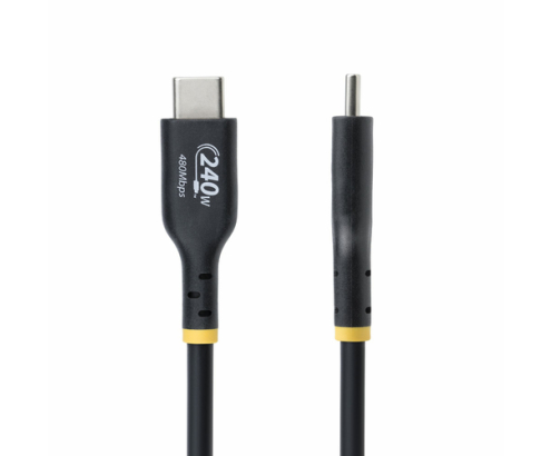 StarTech.com Cable de Carga USB-C de 3m - Cable USB Tipo C - Certificación USB-IF - PD de 240W EPR - Cable USB 2.0 USB-C de Carga para Portátiles - 
