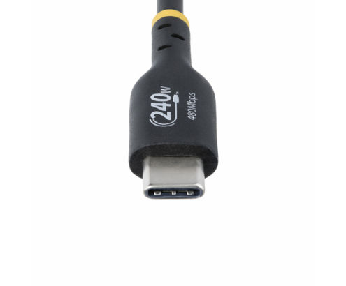 StarTech.com Cable de Carga USB-C de 3m - Cable USB Tipo C - Certificación USB-IF - PD de 240W EPR - Cable USB 2.0 USB-C de Carga para Portátiles - 