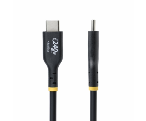 StarTech.com Cable de Carga USB-C de 4m - Cable USB Tipo C - Certificación USB-IF - PD de 240W EPR - Cable USB 2.0 USB-C de Carga para Portátiles -