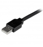 StarTech.com Cable de Extensión Alargador de 35m USB 2.0 Alta Velocidad Activo Amplificado - Macho a Hembra - Negro