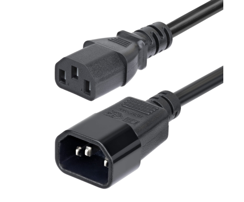StarTech.com Cable de Extensión de Alimentación C14 a C13 4,5m - Cable de Alimentación C14 a C13 para PDU - Cable Alargador de Alimentación - 15A 