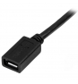 StarTech.com Cable de extension de 50cm Micro USB B  - Macho a Hembra - negro