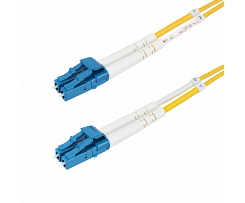 StarTech.com Cable de Fibra Í“ptica Dúplex LC a LC (UPC) OS2 Monomodo de 50m - 9/125µm - 10G - Resistente a Dobleces - Low Insertion Loss - Cable LS