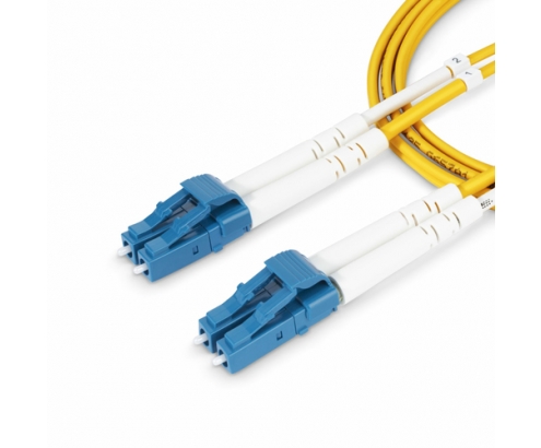 StarTech.com Cable de Fibra Í“ptica Dúplex LC a LC (UPC) OS2 Monomodo de 50m - 9/125µm - 10G - Resistente a Dobleces - Low Insertion Loss - Cable LS