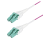 StarTech.com Cable de Fibra Óptica Multimodo OM4 LC a LC UPC de 10m - 50/125µm - 40G/100G - Violeta Érica - LOMMF/VCSE - Cable Uniboot de Fibra - C