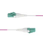 StarTech.com Cable de Fibra Óptica Multimodo OM4 LC a LC UPC de 1m - 50/125µm - 40G/100G - Violeta Érica - LOMMF/VCSE - Cable Uniboot de Fibra - Cl