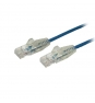 StarTech.com Cable de red CAT6 Delgado con Conectores RJ45 sin Enganches - 2M Azul