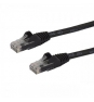 StarTech.com Cable de red Cat6 Ethernet de Red RJ45 UTP sin Enganches - 24AWG - 1.5m Negro