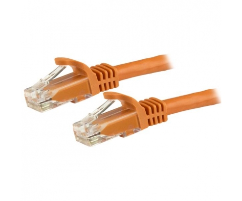StarTech.com Cable de red Cat6 Ethernet RJ45 sin Enganches UTP 24AWG - 1.5m Naranja 