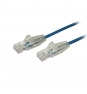 StarTech.com Cable de red CAT6 UTP Delgado con Conectores RJ45 sin Enganches - 1.5M Azul