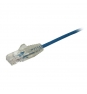 StarTech.com Cable de red CAT6 UTP Delgado con Conectores RJ45 sin Enganches - 2.5M Azul