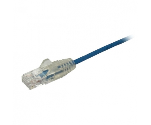 StarTech.com Cable de red CAT6 UTP Delgado con Conectores RJ45 sin Enganches - 2.5M Azul