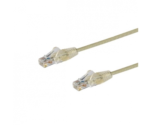 StarTech.com Cable de red CAT6 UTP Delgado con Conectores RJ45 sin Enganches - 2.5m Gris