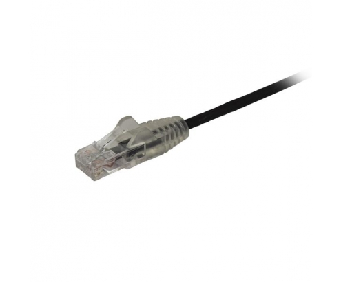 StarTech.com Cable de red Cat6 UTP Delgado con Conectores RJ45 sin Enganches - 2.5M Negro