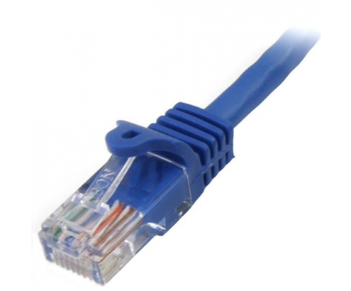 StarTech.com Cable de Red de 0,5m Azul Cat5e Ethernet RJ45 sin Enganches