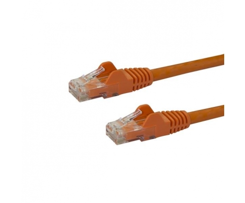 StarTech.com Cable de Red de 0,5m Naranja Cat6 UTP Ethernet Gigabit RJ45 sin Enganches - N6PATC50CMOR