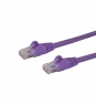 StarTech.com Cable de Red de 0,5m Púrpura Cat6 UTP Ethernet Gigabit RJ45 sin Enganches - N6PATC50CMPL
