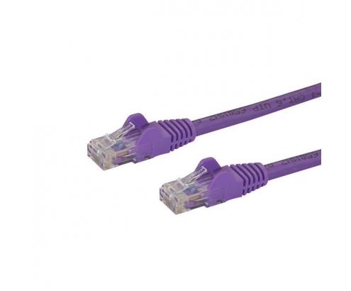 StarTech.com Cable de Red de 0,5m Púrpura Cat6 UTP Ethernet Gigabit RJ45 sin Enganches - N6PATC50CMPL