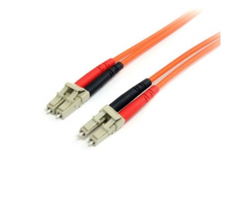 StarTech.com Cable de Red de 3m Multimodo Dúplex Fibra Í“ptica LC-LC 62,5/125 - Patch Duplex Naranja
