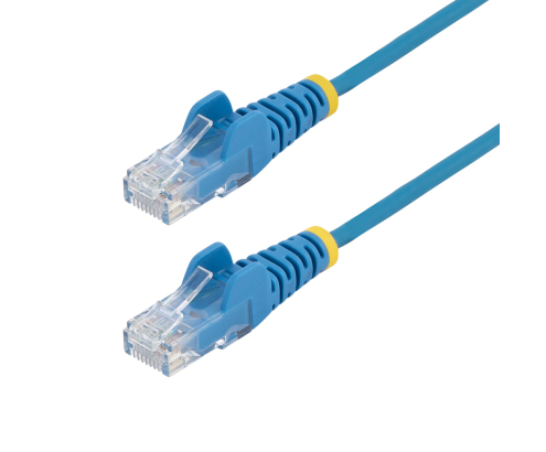 StarTech.com Cable de Red Ethernet CAT6 Delgado sin Enganches Azul de 10m - Cable RJ45 Snagless Slim de 28AWG - Alambre de Cobre Puro - PoE 100W - con