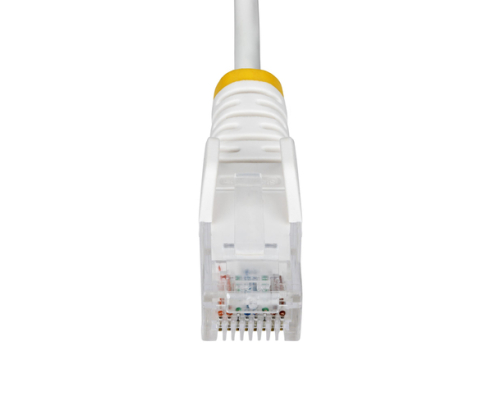 StarTech.com Cable de Red Ethernet CAT6 Delgado sin Enganches Blanco de 2m - Cable RJ45 Snagless Slim 28AWG - Alambre de Cobre Puro - PoE 100W - con A