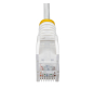 StarTech.com Cable de Red Ethernet CAT6 Delgado sin Enganches Blanco de 3m - Cable RJ45 Snagless Slim 28AWG - Alambre de Cobre Puro - PoE 100W - con A